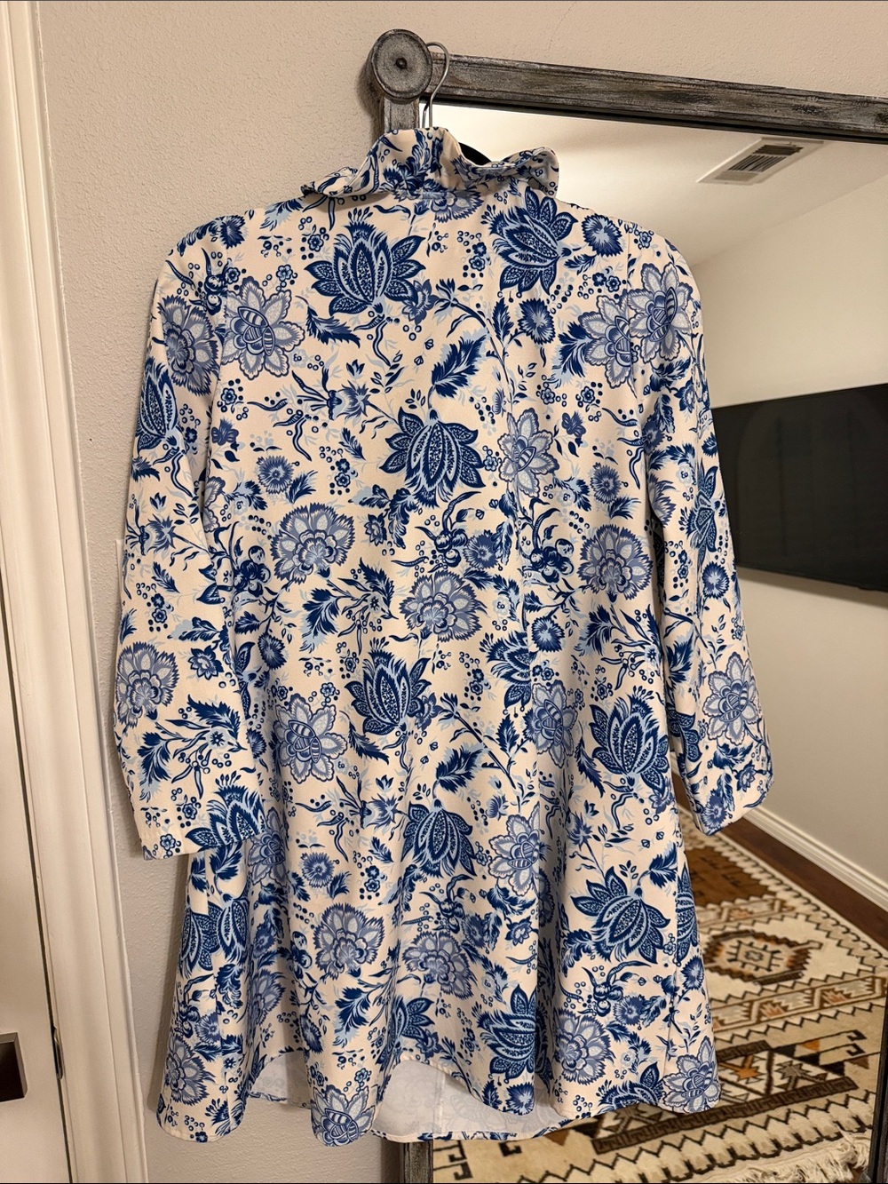 Tuckernuck Blue and White Floral Mini Dress